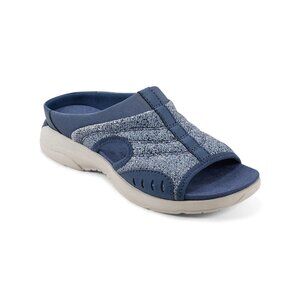 Easy Spirit Womens Traciee 2  Lightweight Flat Sandals Blue 10 W MSRP $65